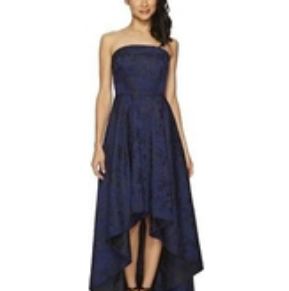 Strapless Blue Gown